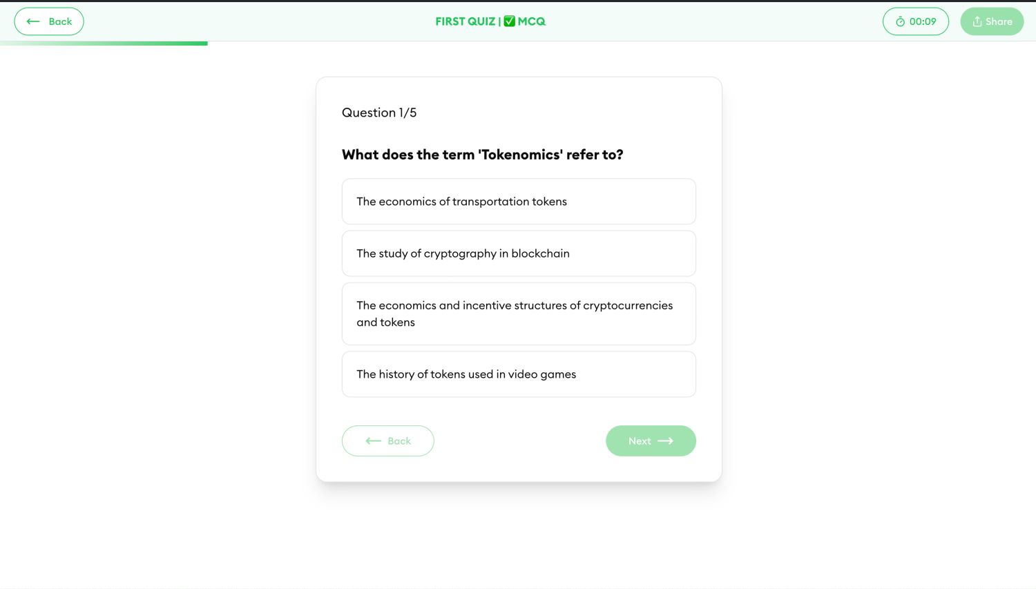 generate quizz